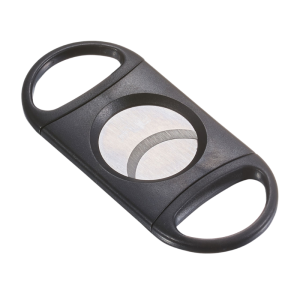 Visol Cigar Cutter Black plastic with double stainless steel blades. Cuts up to 75 ring gauge cigar