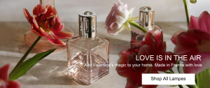Lampe Berger Valentines Banner