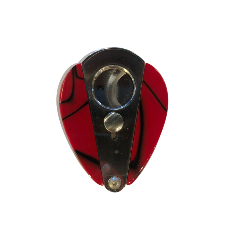 Xikar Xi1 Cutter Body with custom Kirinite red with black strands side handles.