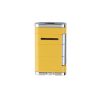 Xikar Allume butane lighter in yellow.  Double torch flame.