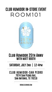 Club Humidor 25th Anniversary Cigar by Room 101 Product Link