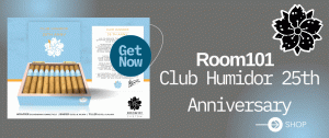 Room101 Club Humidor 25th Anniversary Home Page Banner Link to Product