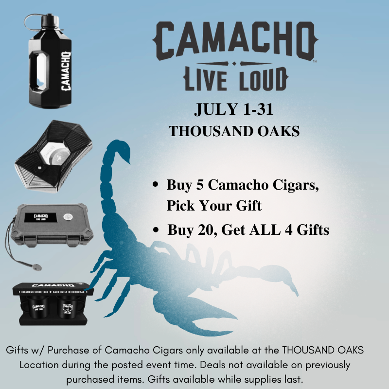 Camacho Live Loud Promo, Thousand Oaks, July 1-31
