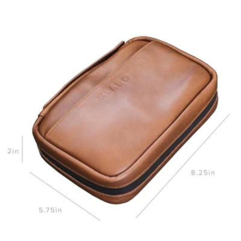 Atelier brown leather lighter case - Luxury Accessories